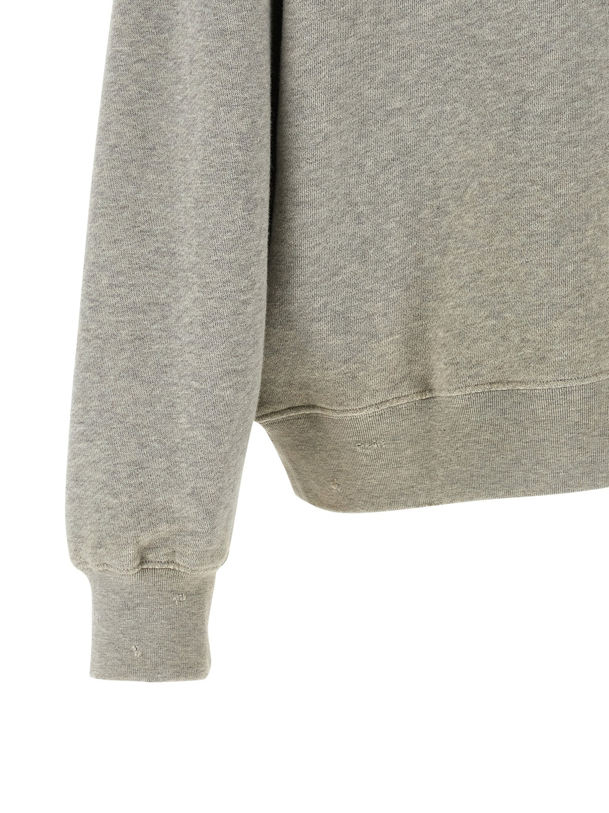 Golden Goose Journey Mélange Gray Cotton Hoodie