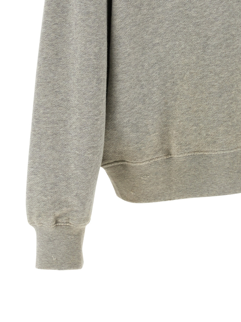 Golden Goose Journey Mélange Gray Cotton Hoodie
