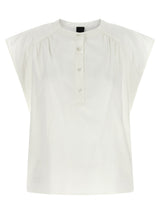 PINKO Apecchio White Cotton Blouse - Elegant Women's Wear