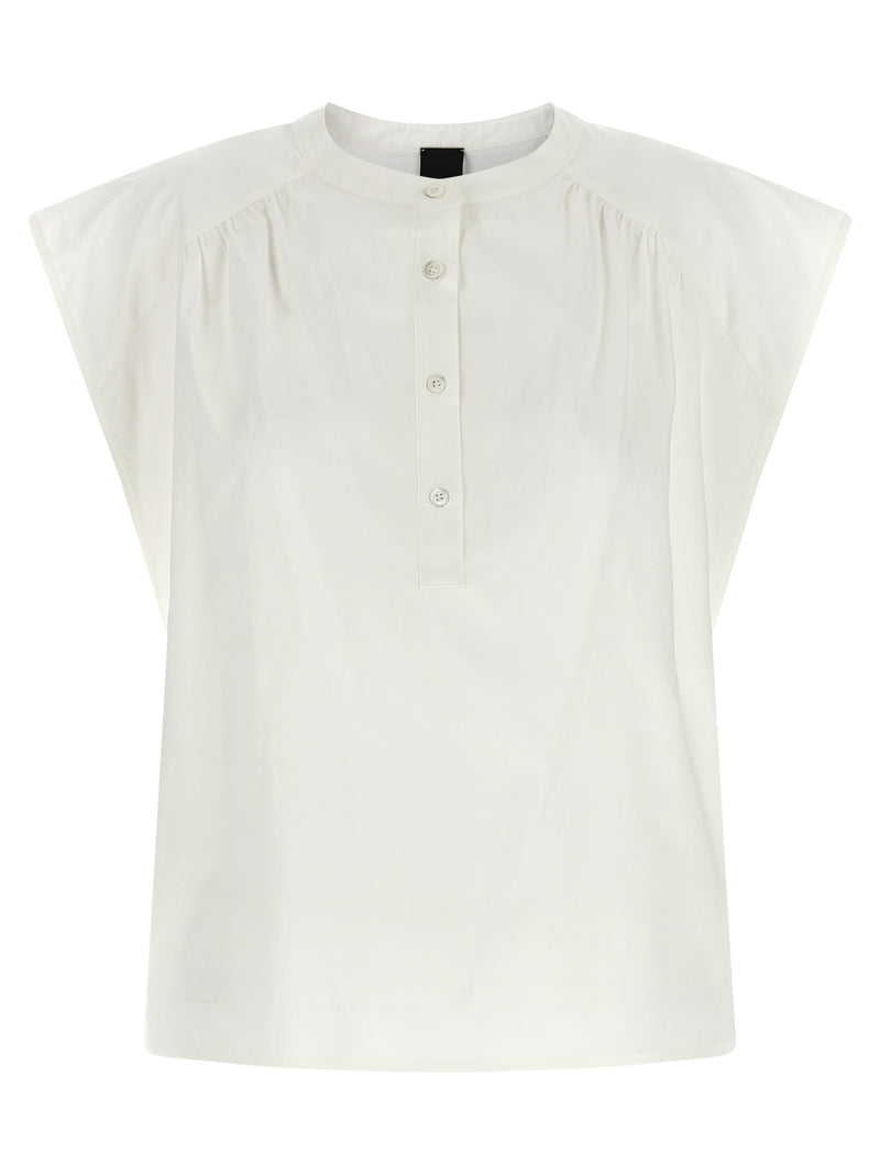 PINKO Apecchio White Cotton Blouse - Elegant Women's Wear