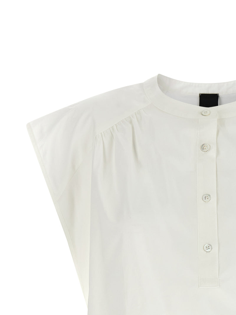 PINKO Apecchio White Cotton Blouse - Elegant Women's Wear