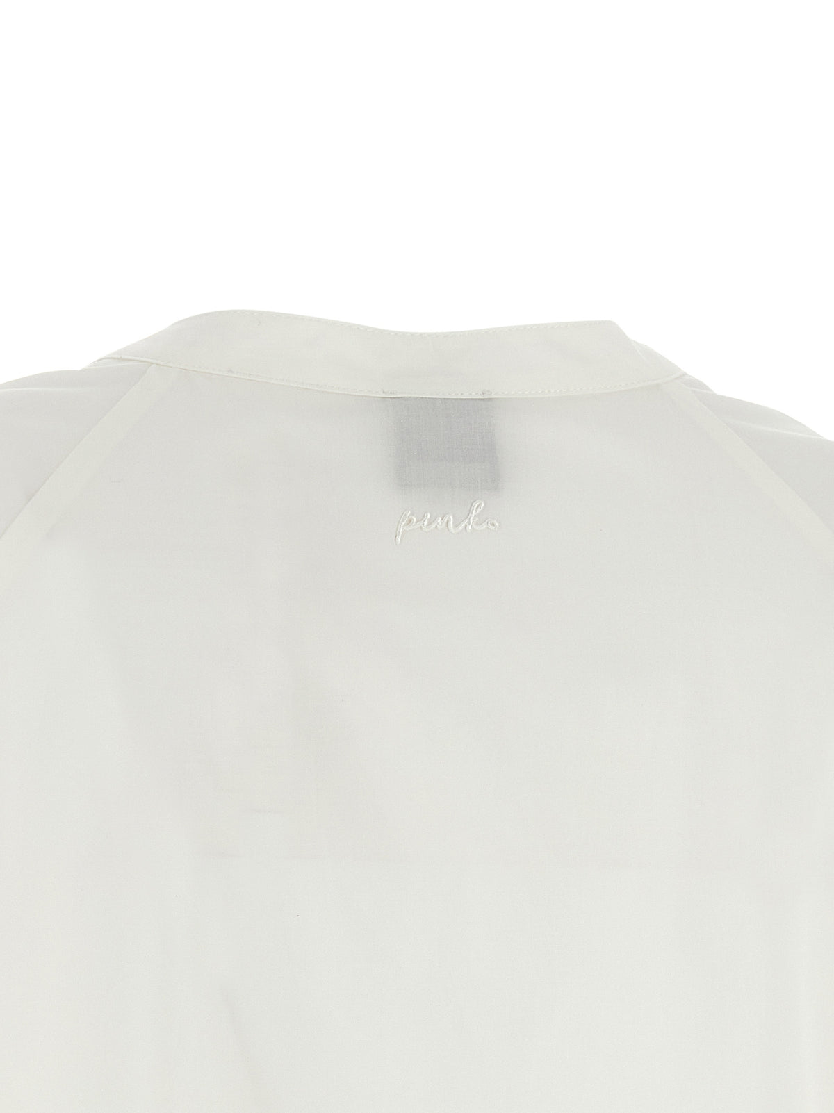 PINKO Apecchio White Cotton Blouse - Elegant Women's Wear
