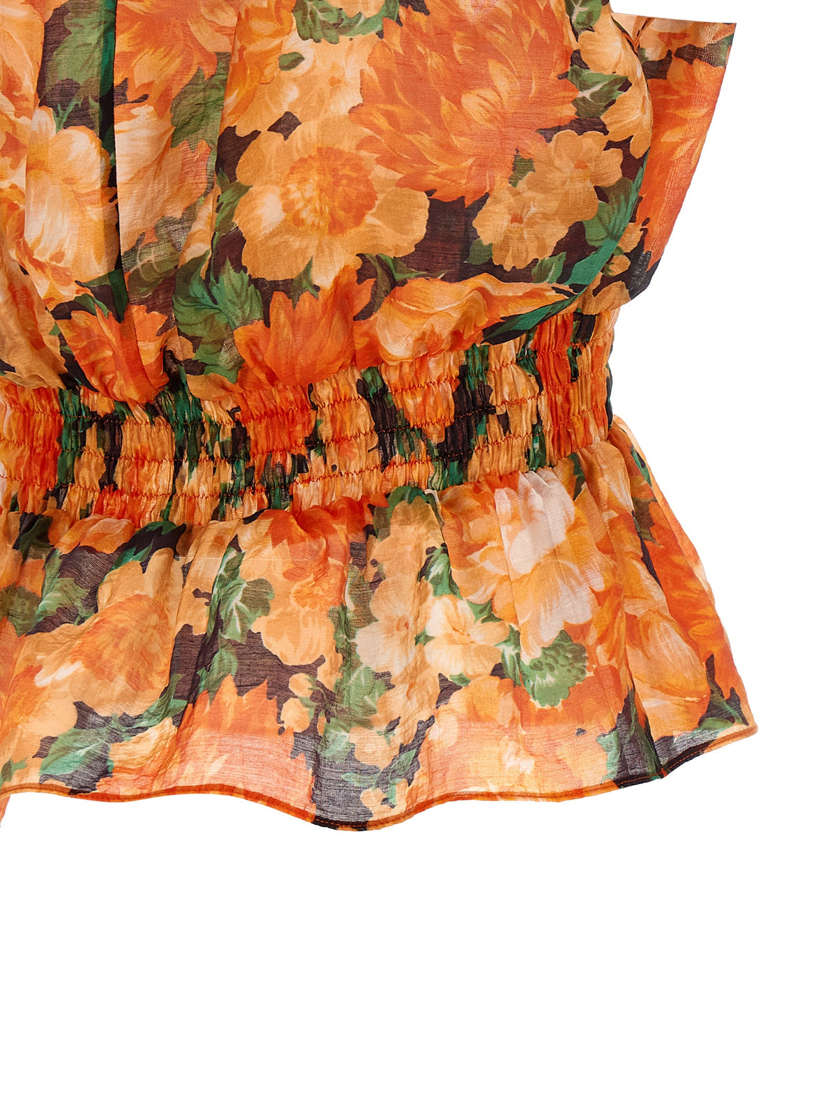 Chemise à motifs orange en lyocell PINKO