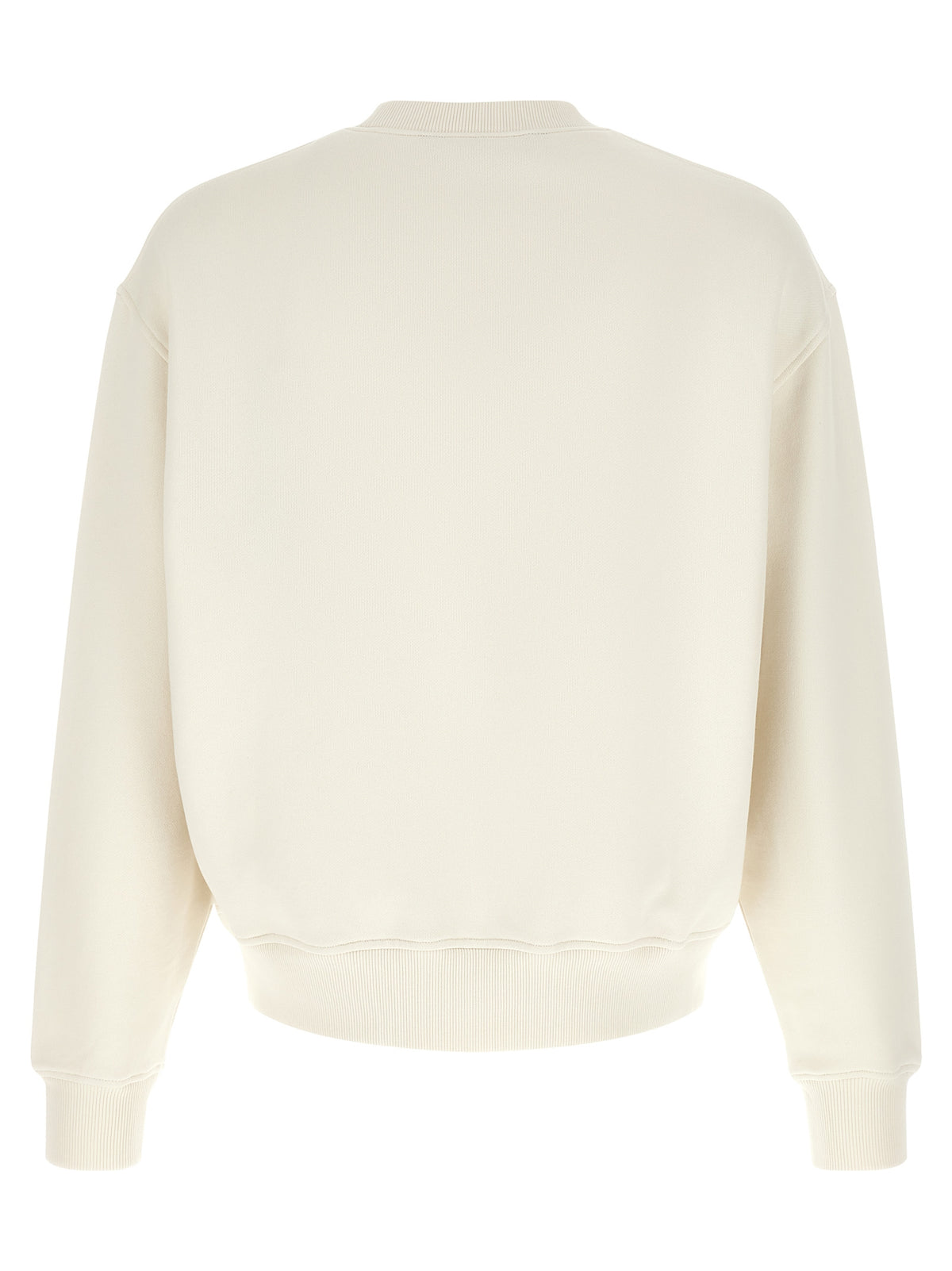Palm Angels White Cotton Sweatshirt with Bear Patch