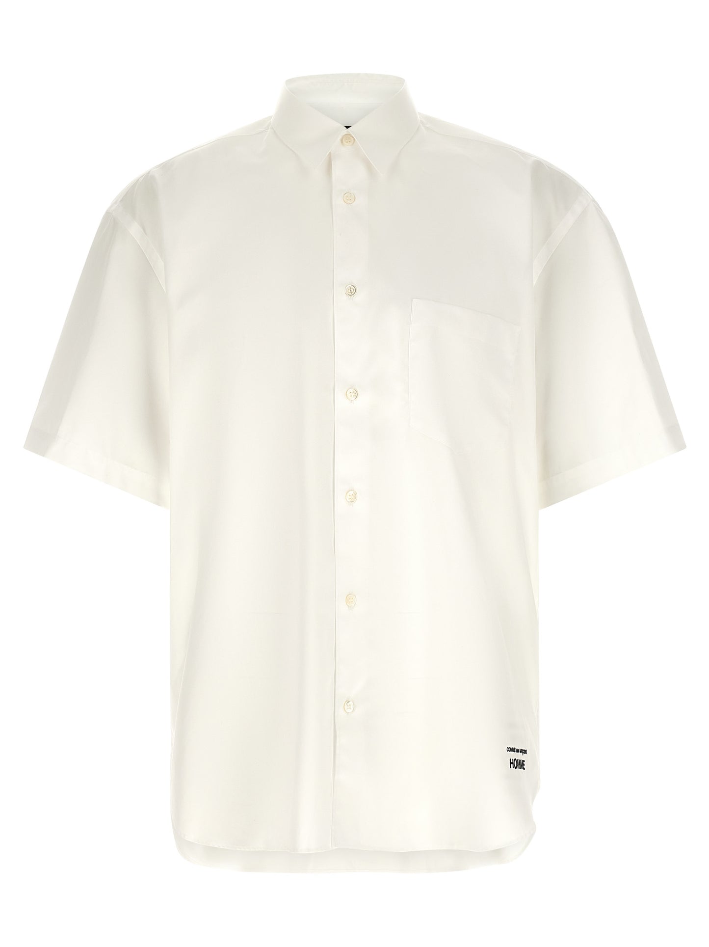 Comme Des Garçons White Cotton Blouse