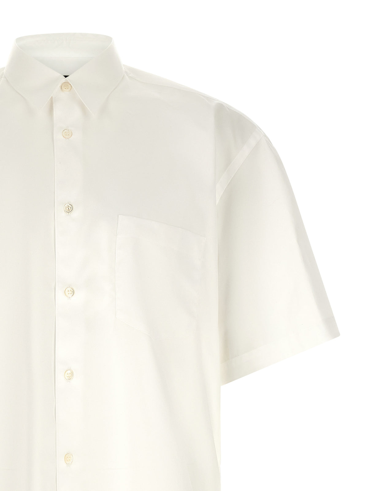 Comme Des Garçons White Cotton Blouse - Timeless Elegance