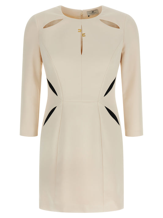 Robe Courte Bicolore en Polyester Elisabetta Franchi