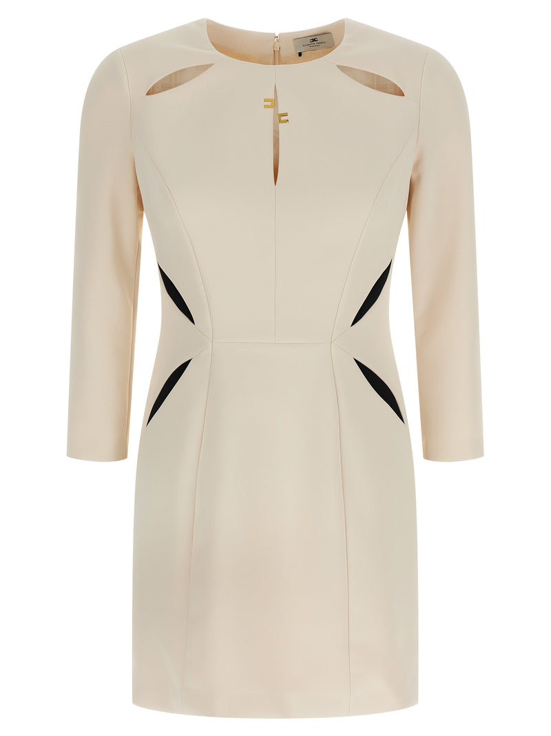Robe Courte Bicolore en Polyester Elisabetta Franchi