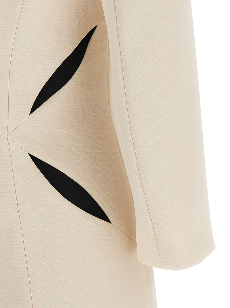 Robe Courte Bicolore en Polyester Elisabetta Franchi