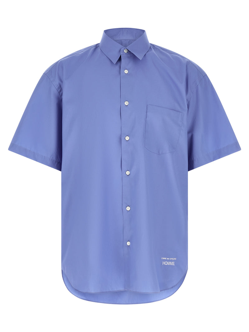 Comme Des Garçons Blue Cotton Blouse - Trendy and Stylish