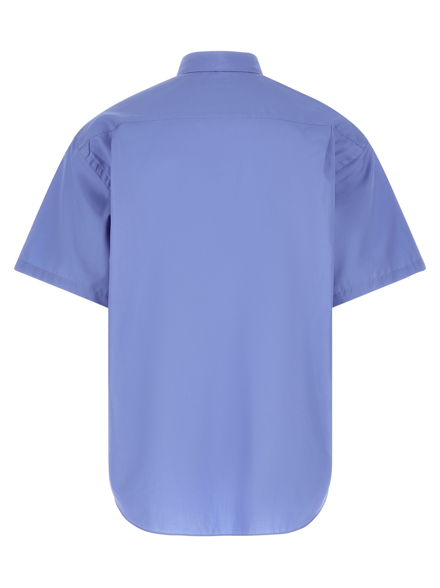 Comme Des Garçons Blue Cotton Blouse