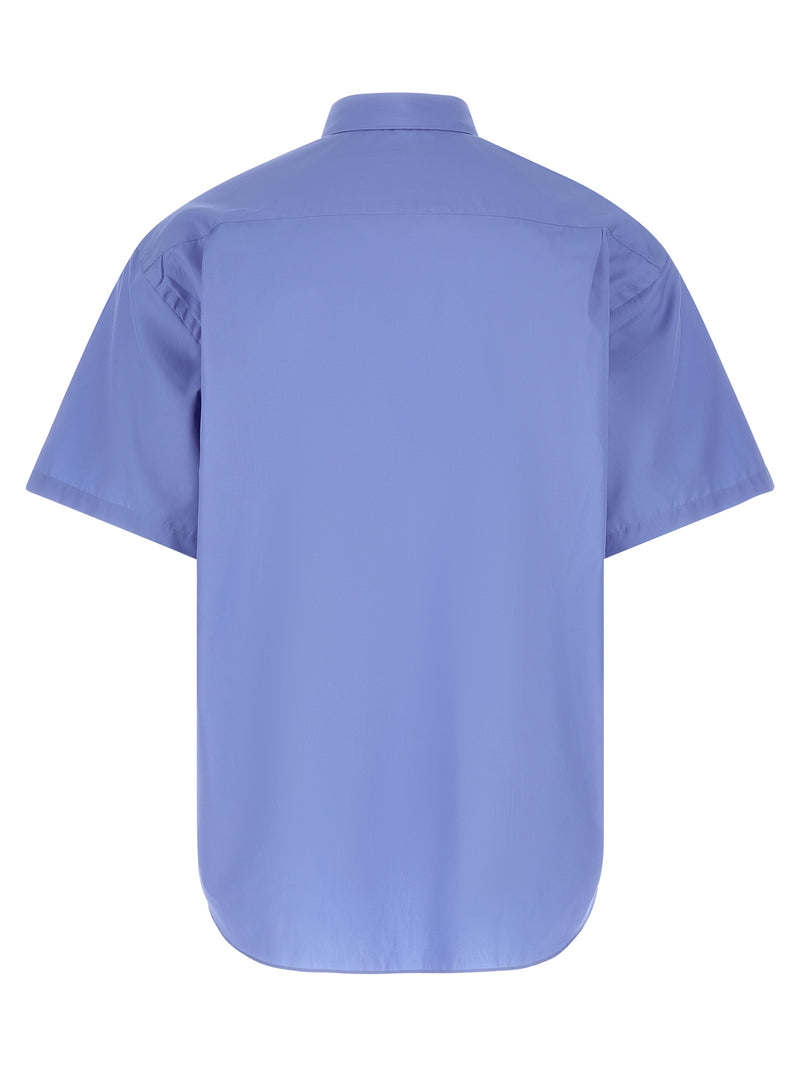 Comme Des Garçons Blue Cotton Blouse - Trendy and Stylish