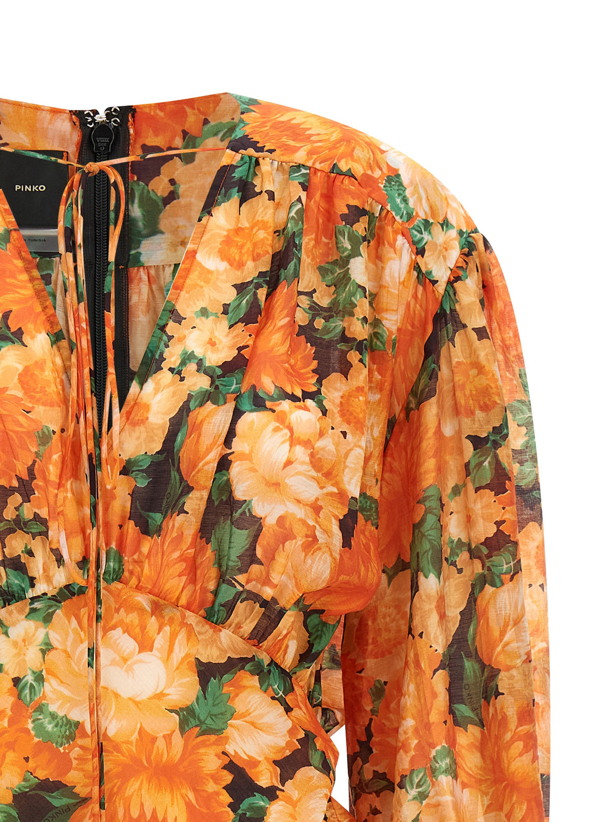 Robe courte PINKO en lyocell orange