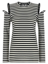 Junya Watanabe Bicolor Cotton T-Shirt - White/Black