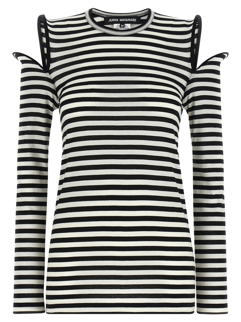 Junya Watanabe Bicolor Cotton T-Shirt - White/Black