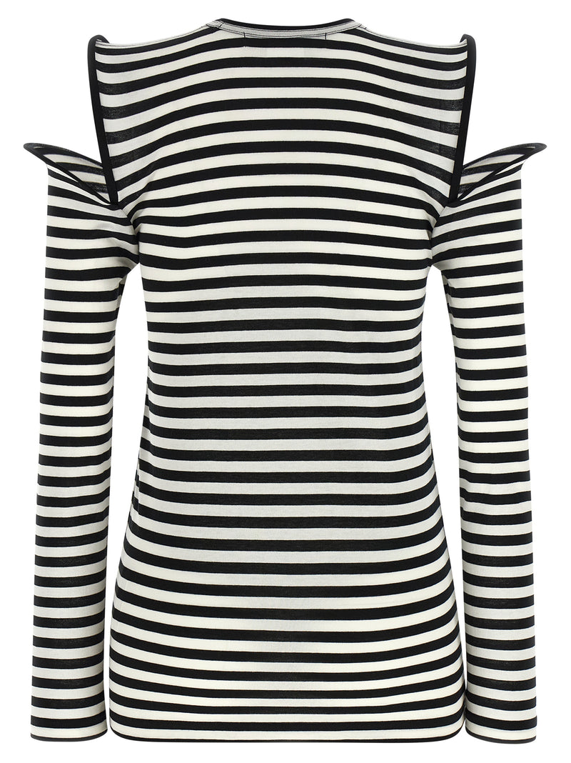 Junya Watanabe Bicolor Cotton T-Shirt - White/Black
