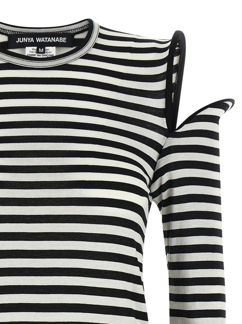 Junya Watanabe Bicolor Cotton T-Shirt - White/Black