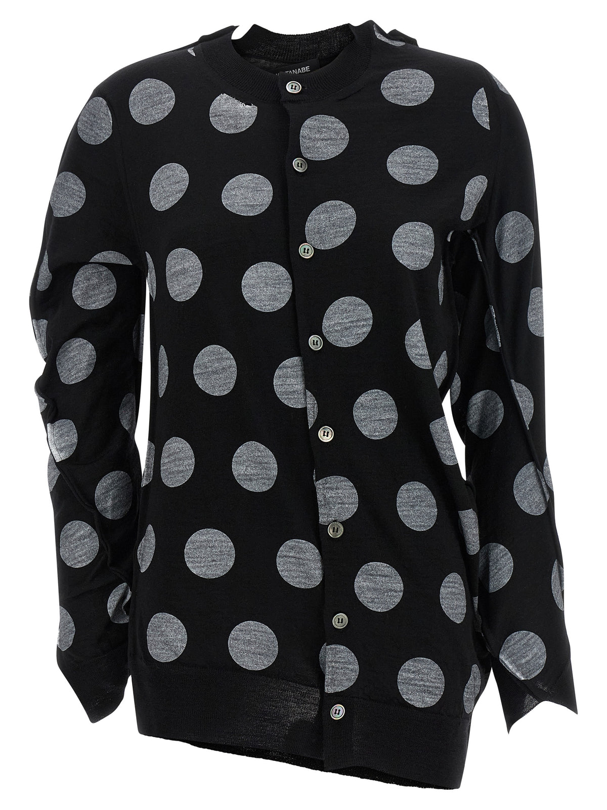 Junya Watanabe Bicolor Wool Cardigan - White/Black