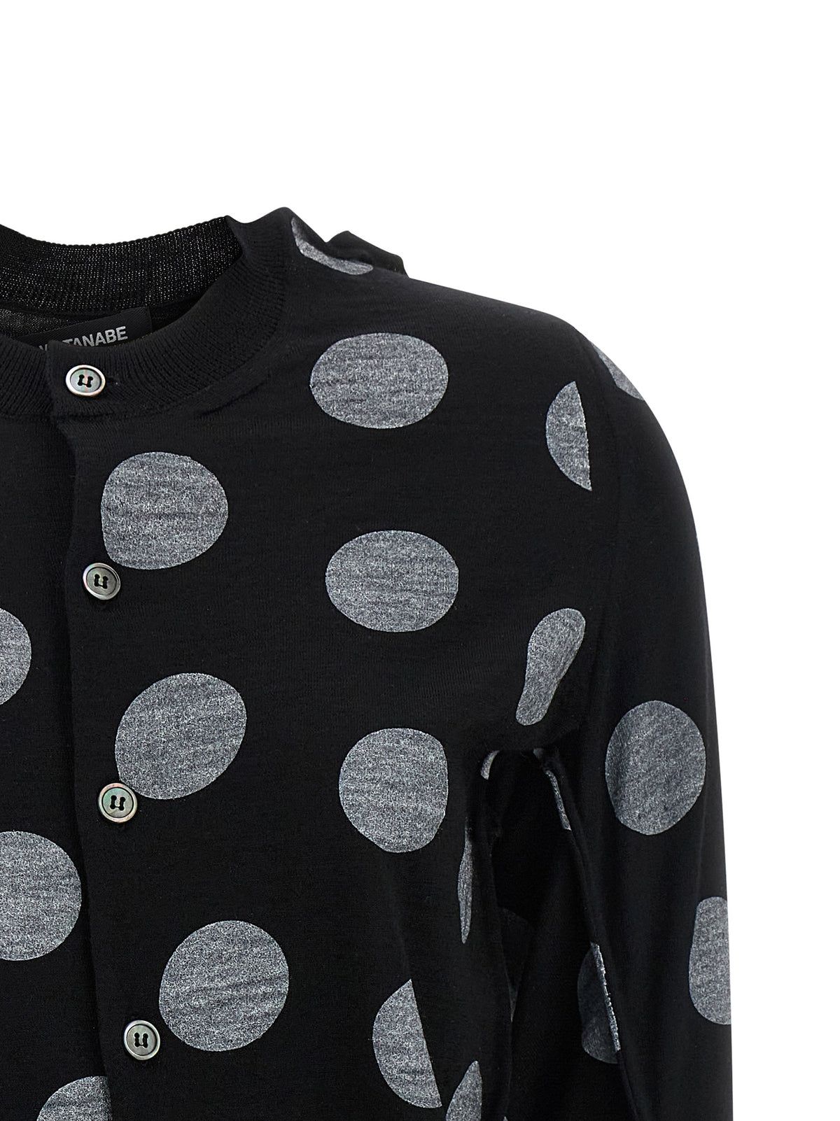 Junya Watanabe Bicolor Wool Cardigan - White/Black