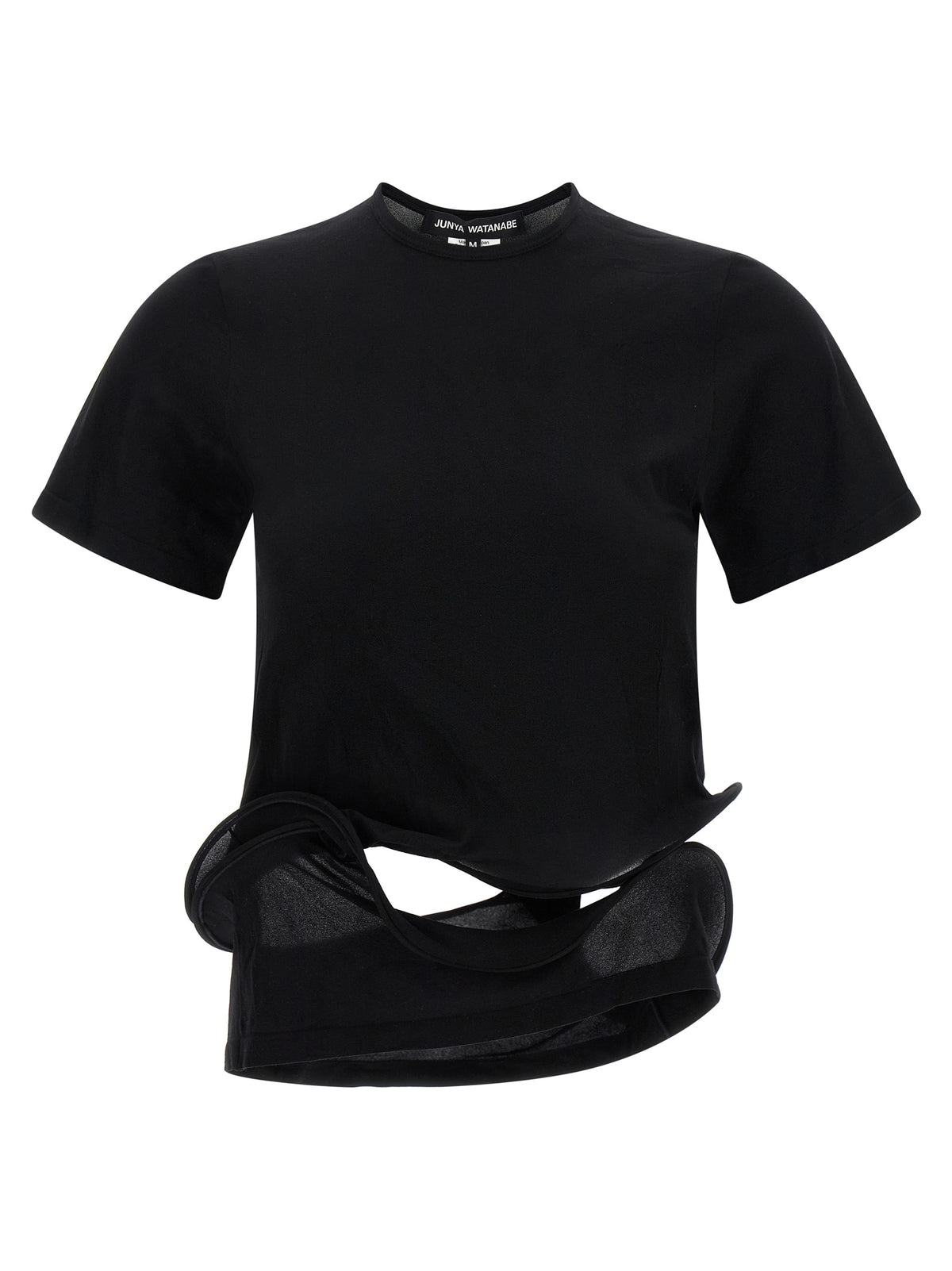 T-shirt Junya Watanabe en nylon noir