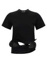 T-shirt Junya Watanabe en nylon noir
