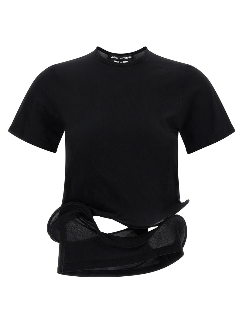 Junya Watanabe Black Nylon T-Shirt
