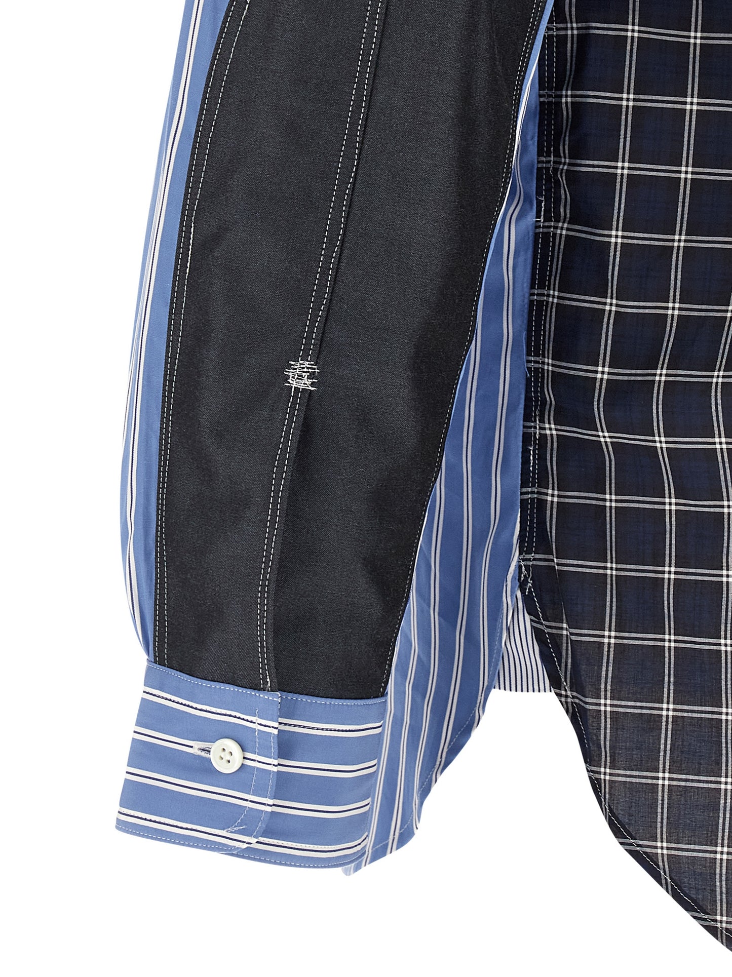Junya Watanabe Blue Cotton Blouse