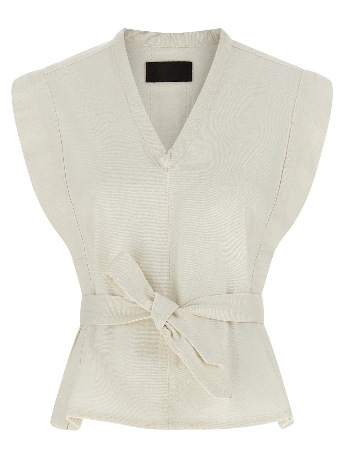 Veste sans manches Lemaire en coton blanc