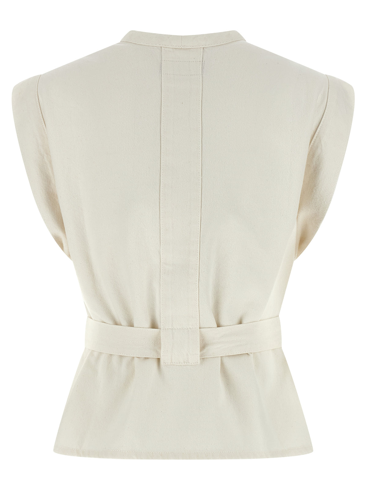 Veste sans manches Lemaire en coton blanc