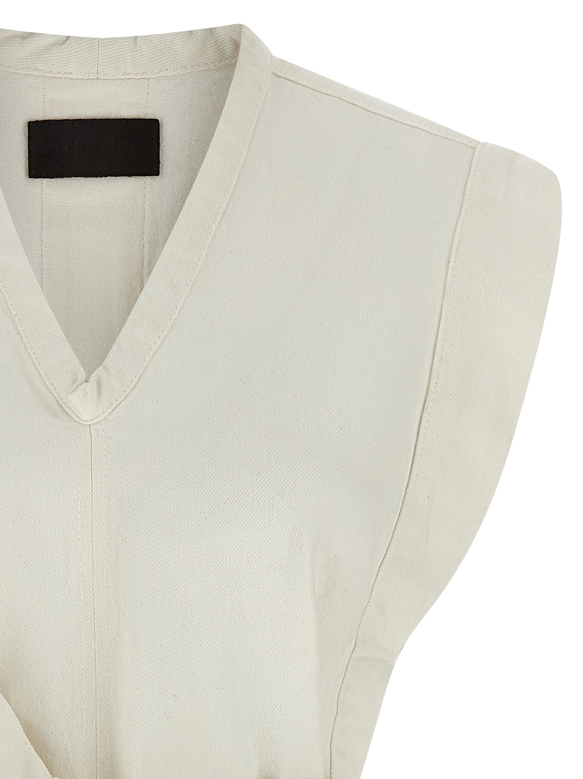 Veste sans manches Lemaire en coton blanc