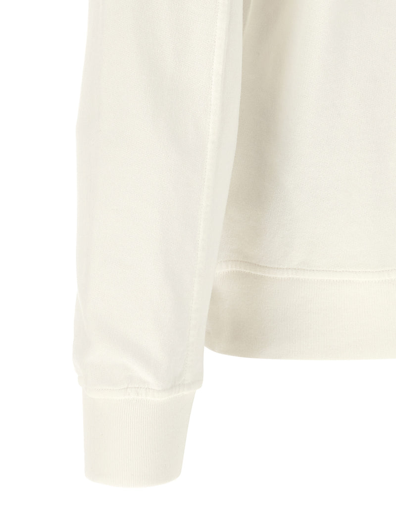 C.P. Company Sweat-shirt blanc en coton