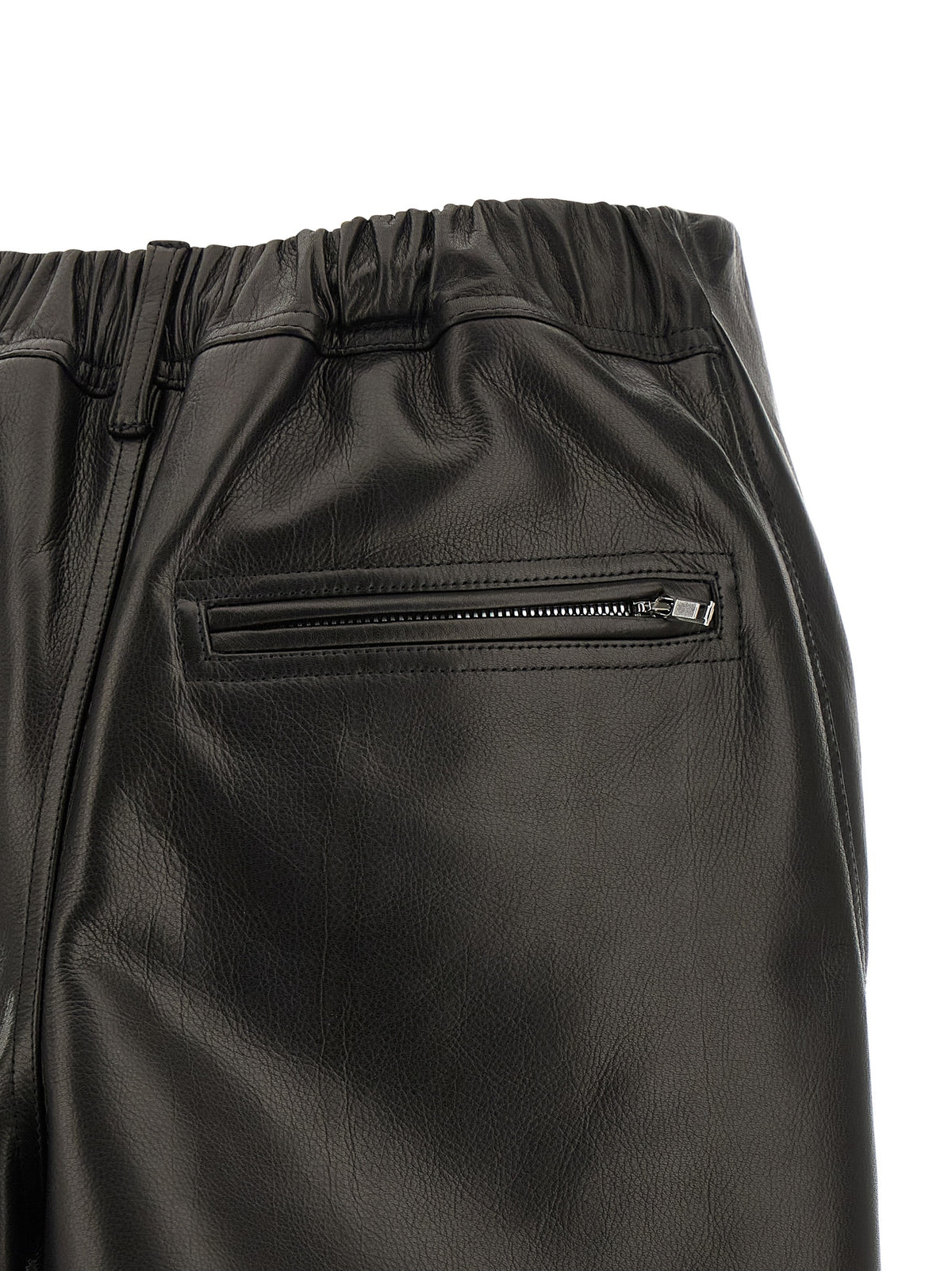 Rick Owens Black Calfskin Long Skirt