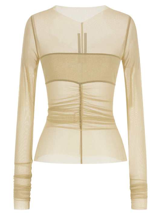 Rick Owens Temple Beige Nylon Shirt for Women