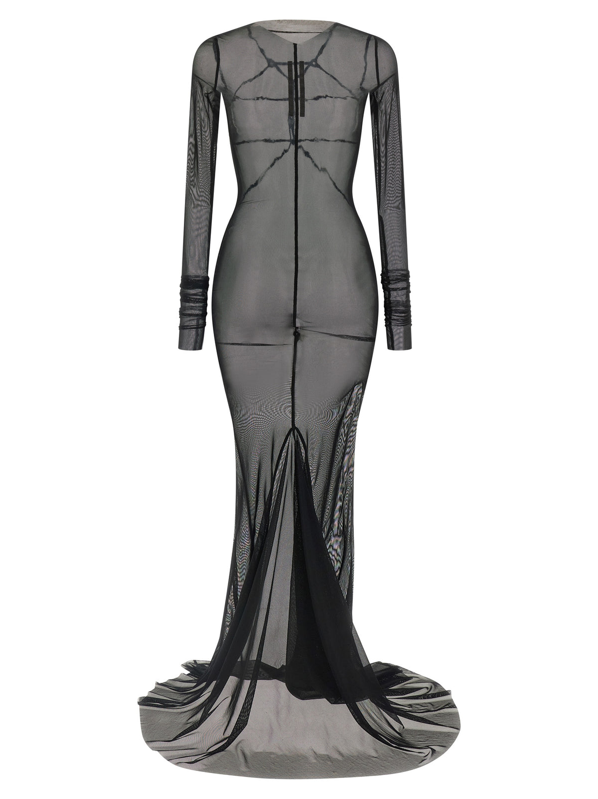 Robe longue en nylon noir Rick Owens