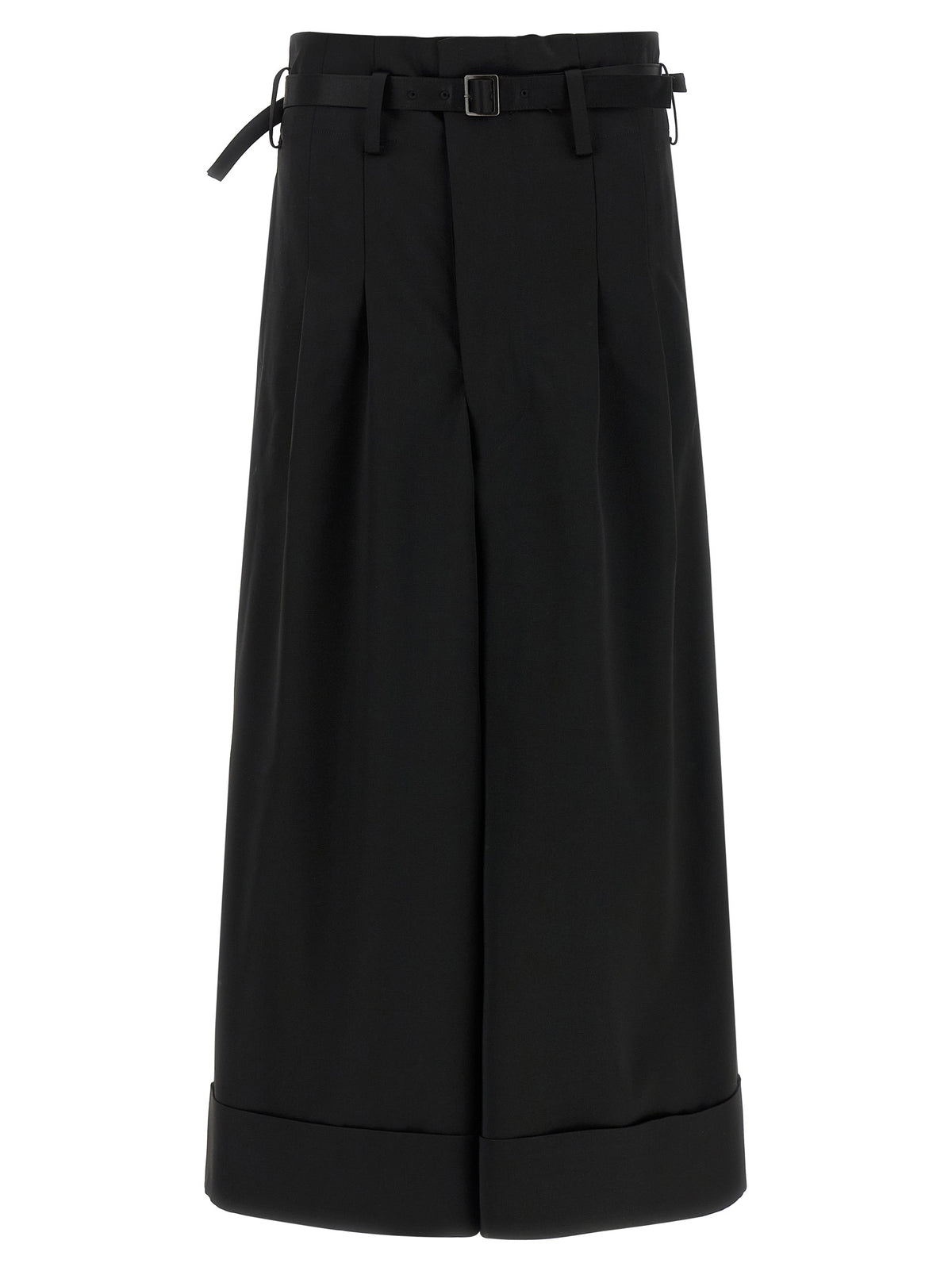 Junya Watanabe Black Acetate Flared Pants