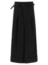 Junya Watanabe Black Acetate Flared Pants