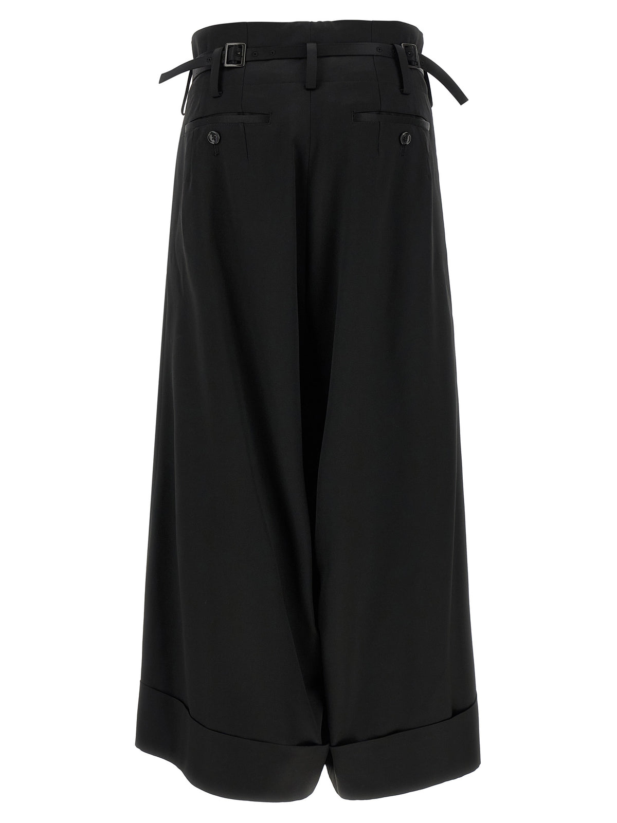 Junya Watanabe Black Acetate Flared Pants