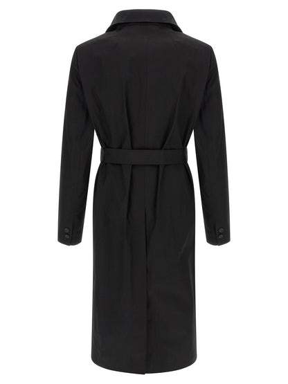 Rick Owens Black Cotton Coat