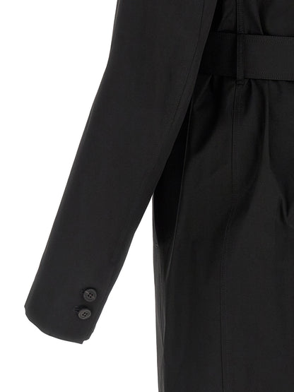 Rick Owens Black Cotton Coat