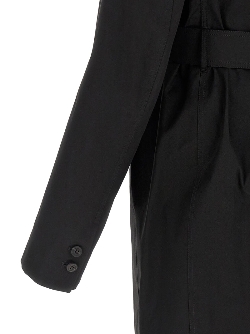 Manteau en coton noir Rick Owens