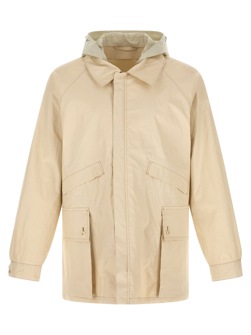 Lemaire Beige Linen Shell Jacket - Waterproof & Stylish
