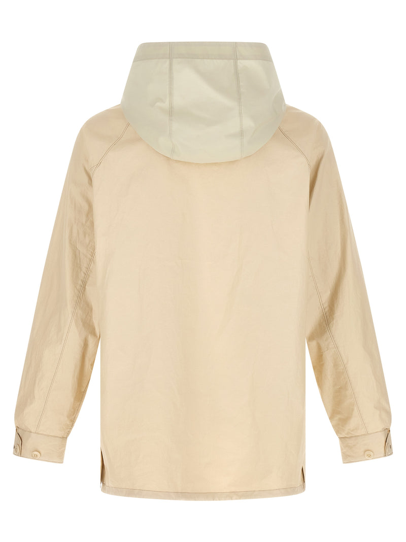 Lemaire Beige Linen Shell Jacket - Waterproof & Stylish