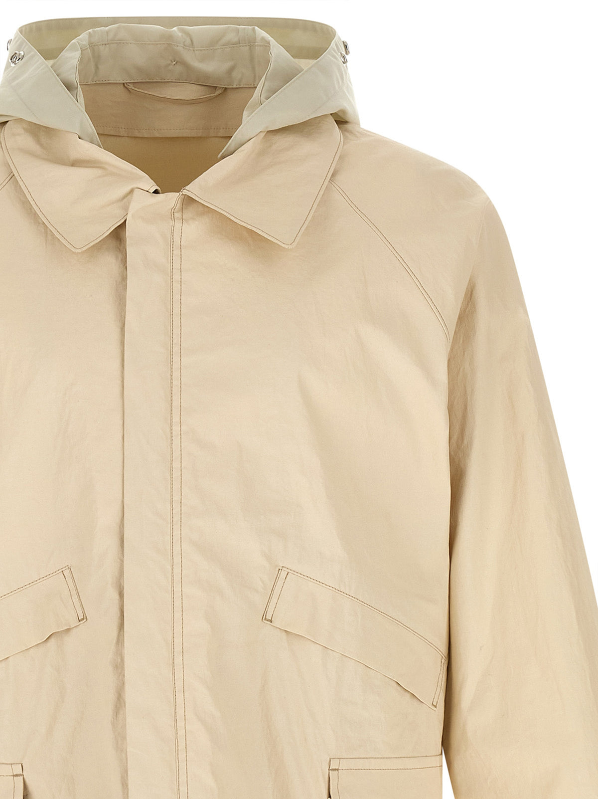 Lemaire Beige Linen Shell Jacket