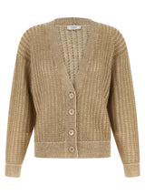 Peserico Beige Viscose Cardigan