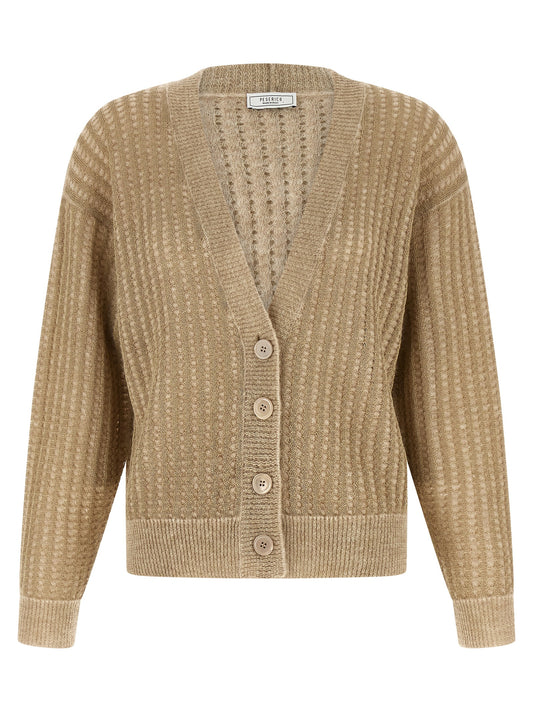 Peserico Beige Viscose Cardigan