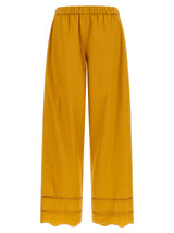 Pantalon décontracté bicolore en coton Fabiana Filippi
