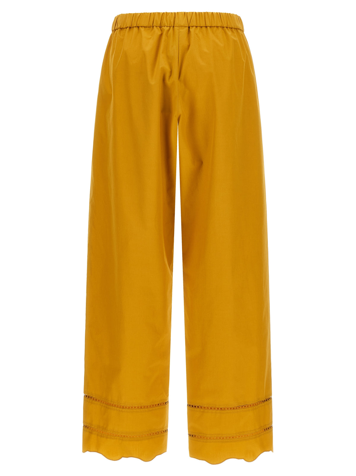 Pantalon décontracté bicolore en coton Fabiana Filippi