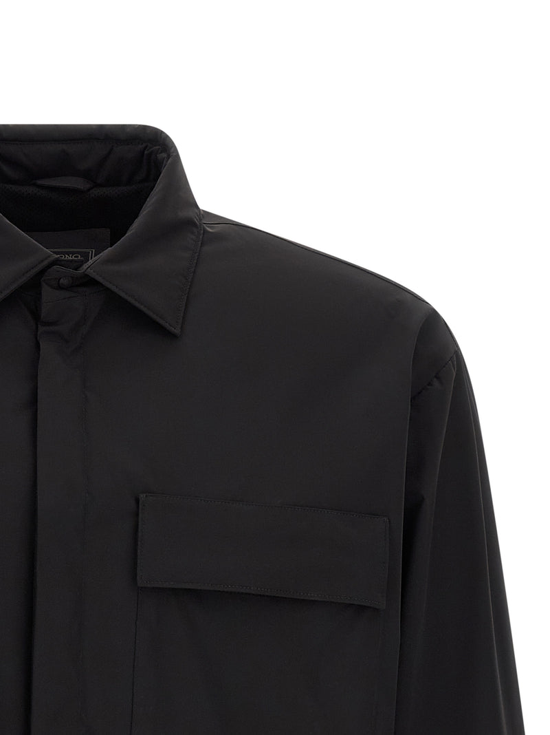 Veste Shell en polyamide noir Herno