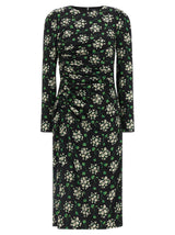 Dolce & Gabbana Black Synthetic Midi Dress - Elegance Redefined