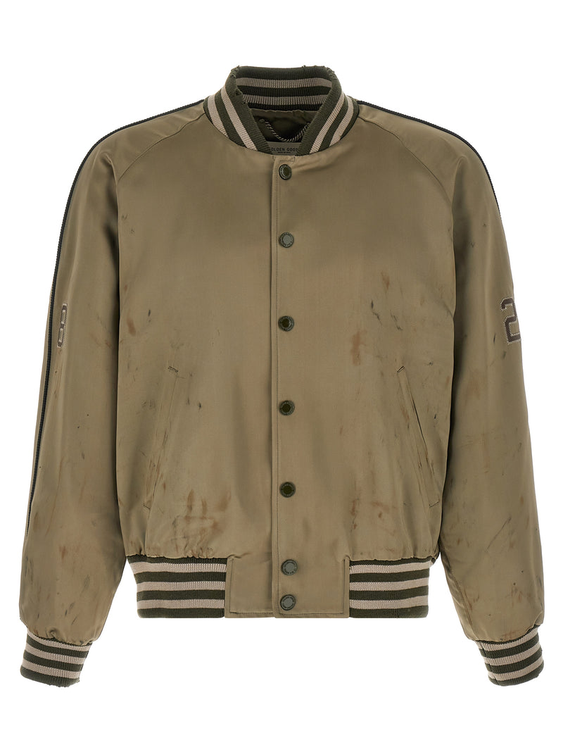 Blouson aviateur bicolore en acétate Golden Goose